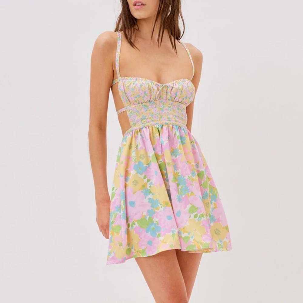 For Love and Lemons Emily Backless dress NWT